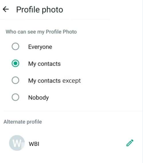 WhatsApp's New Dual Profile Pictures