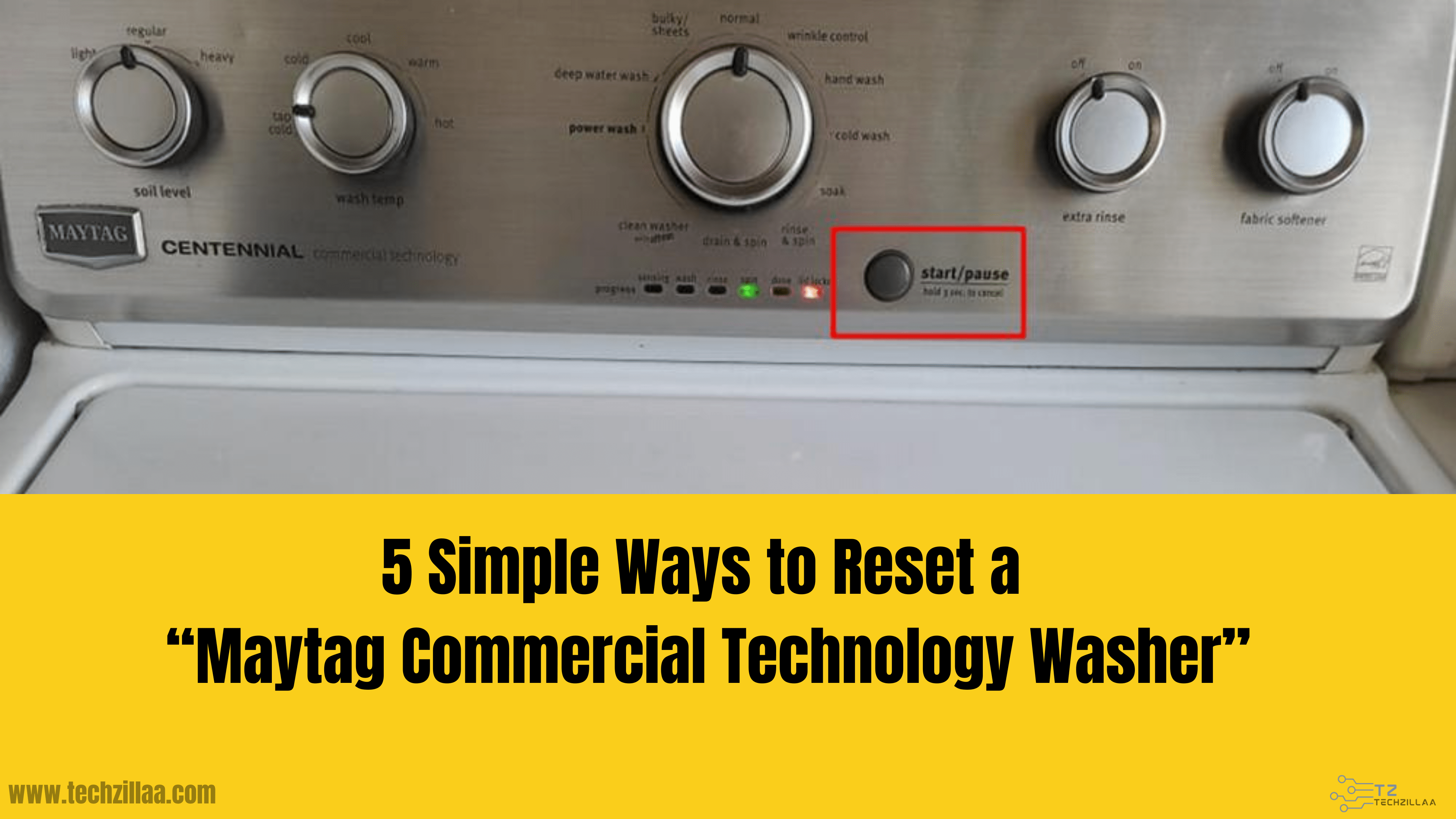 5 Convenient Ways to Reset a Maytag Commercial Technology washer